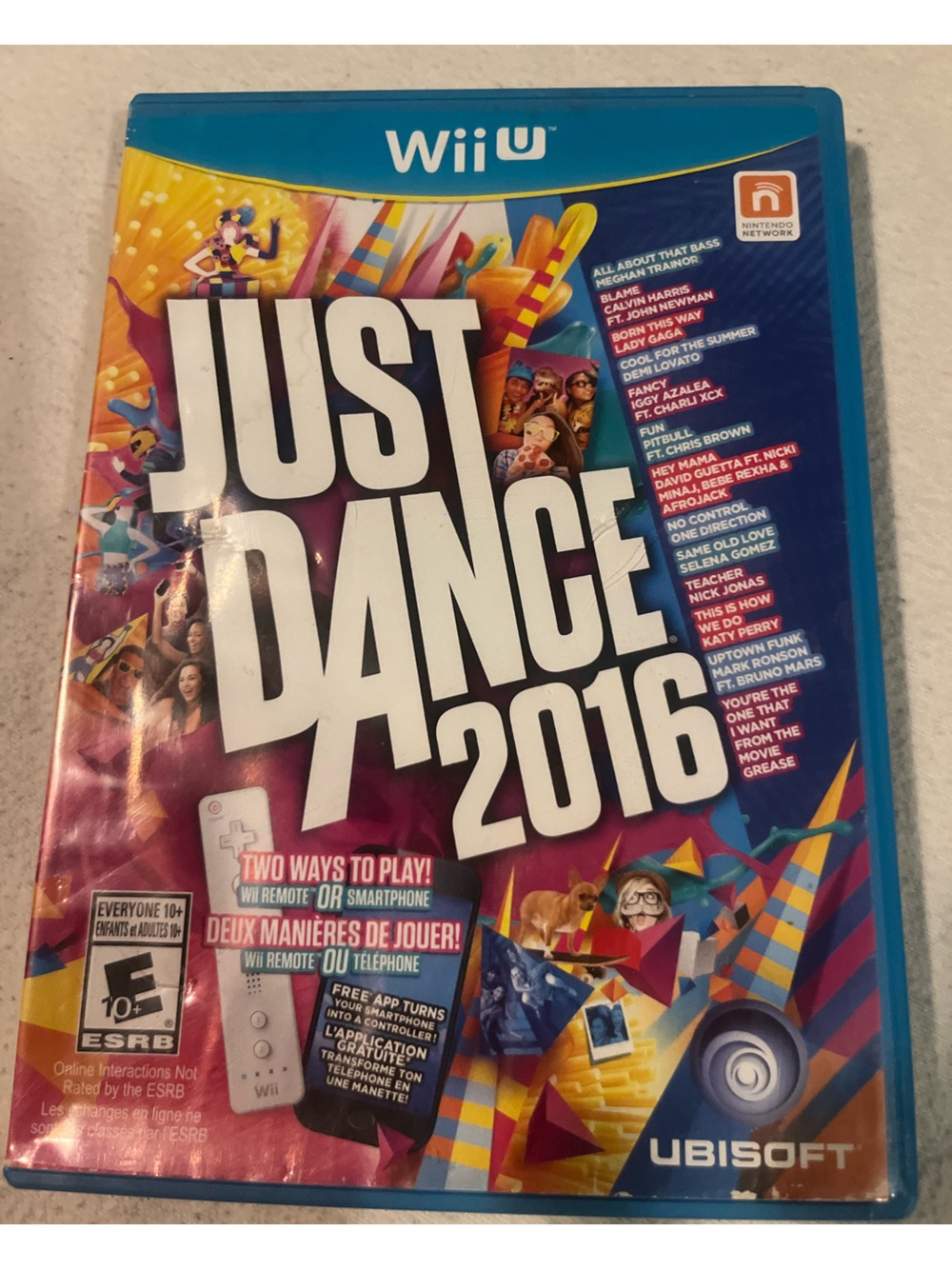 Nintendo Wii U Game Just Dance 2016